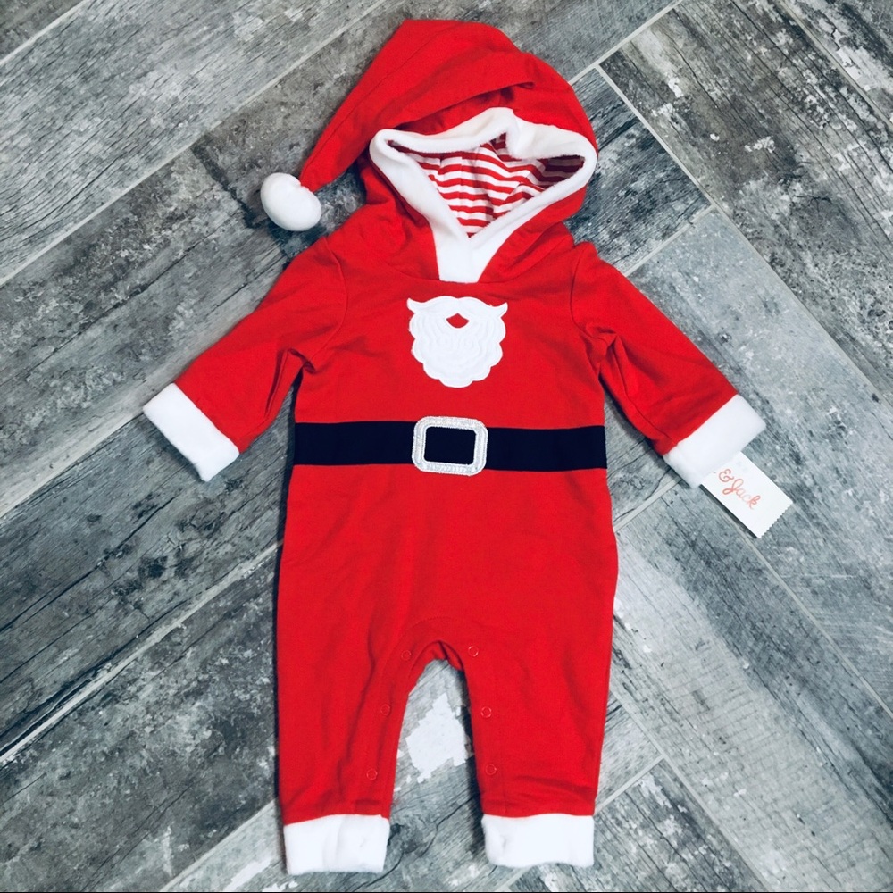 NWT Cat & Jack Santa jumpsuit, 0 - 3 months